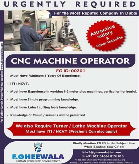 cnc machine job vacancy|cnc job vacancies.